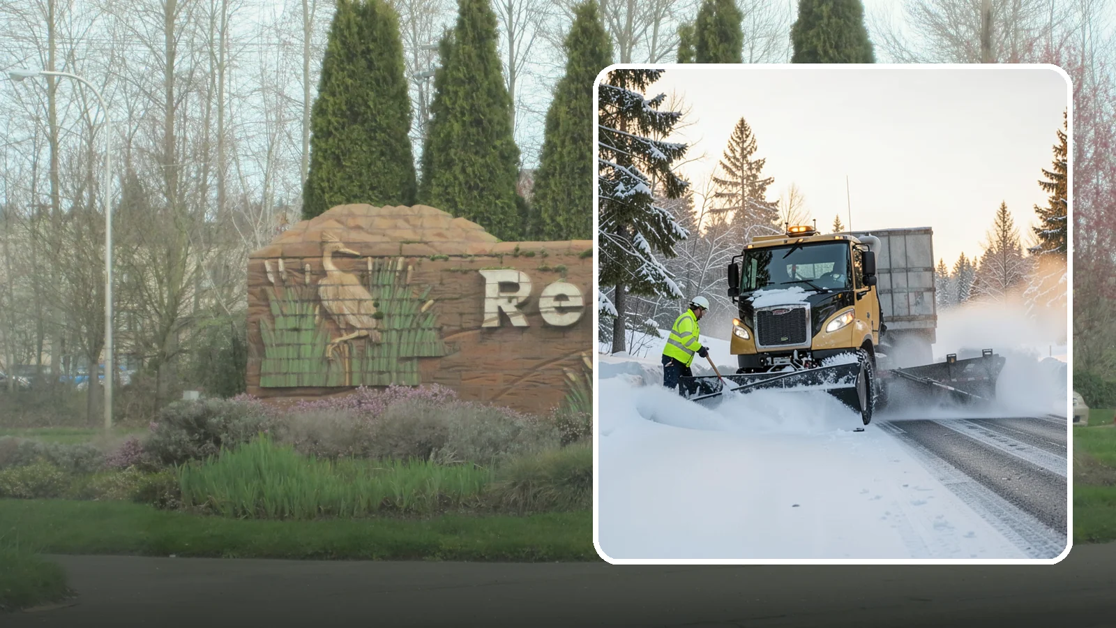 Powder Snow Removal in Renton, King County, WA - On the rare cold, dry spells that bring true powder to the lowlands, we clear it fast before winds redrift it.