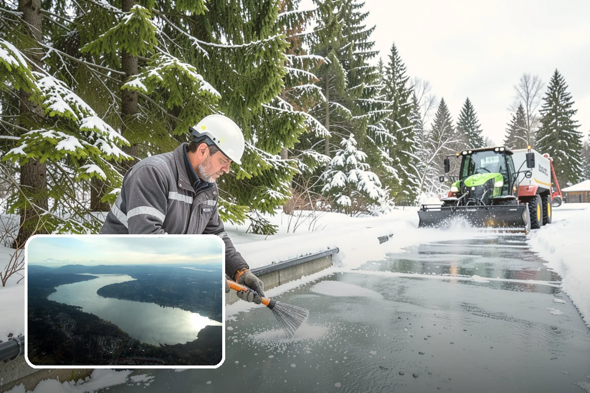 Powder Snow Removal in Sammamish, King County, WA - Efficient clearing of light snow before drifting undoes the work
