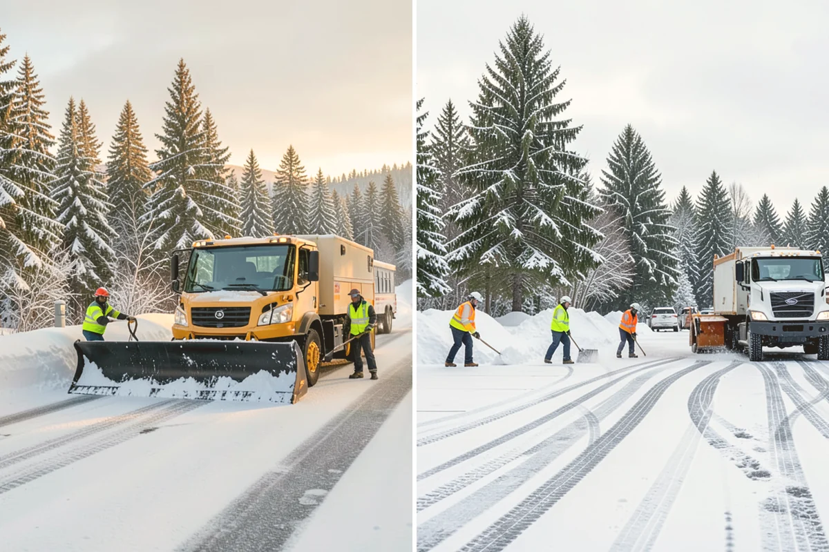 Powder Snow Removal in Sammamish, King County, WA - Confirm snow is dry powder and check wind direction on site