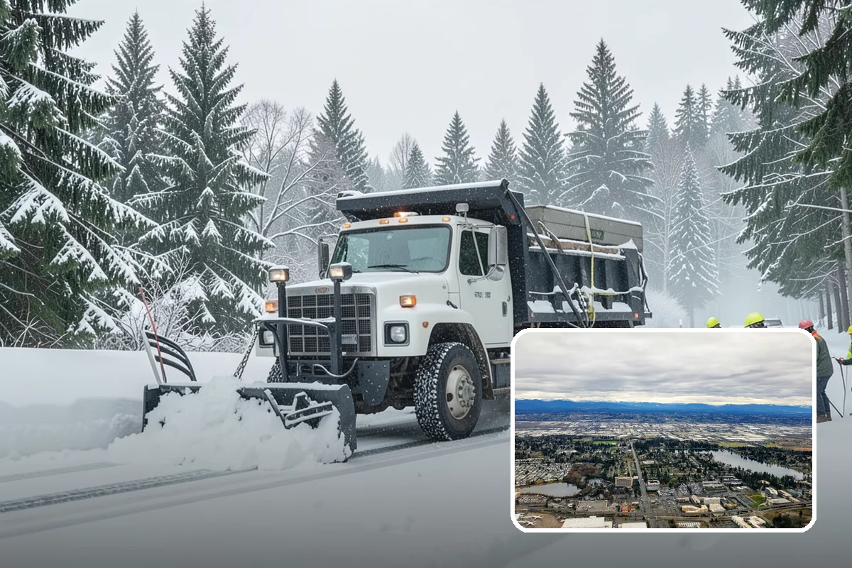Powder Snow Removal in SeaTac, King County, WA - Efficient clearing of light snow before drifting undoes the work