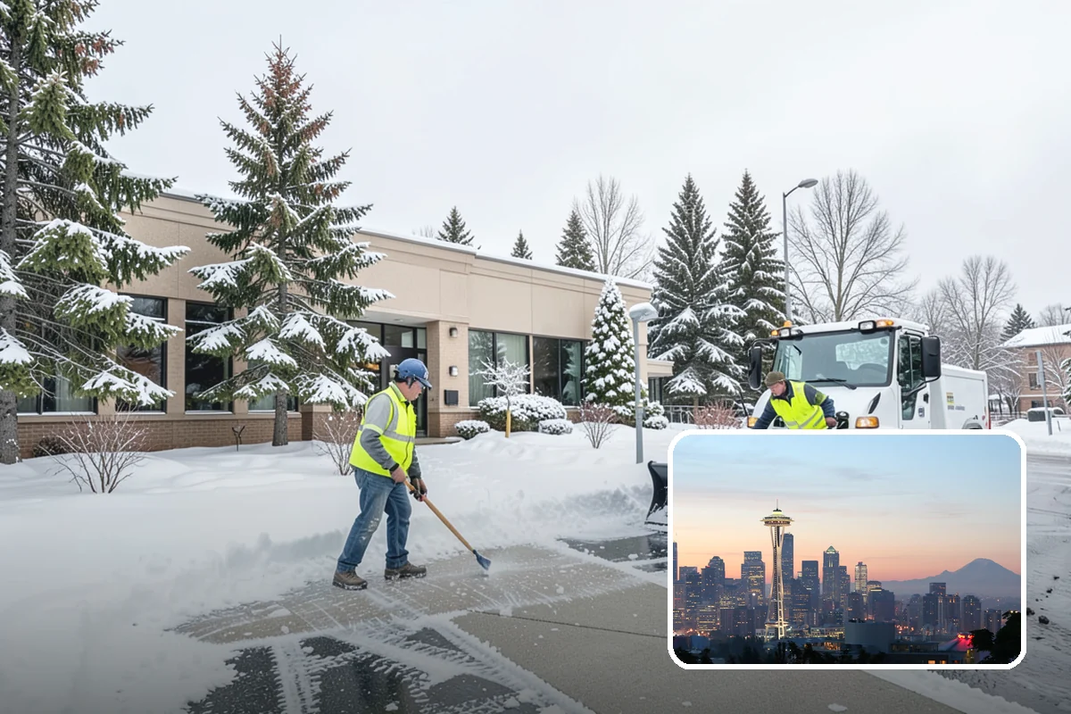 Powder Snow Removal in Seattle, King County, WA - Efficient clearing of light snow before drifting undoes the work