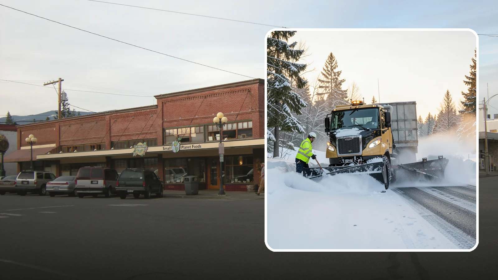 Powder Snow Removal in Sedro-Woolley, Skagit County, WA - On the rare cold, dry spells that bring true powder to the lowlands, we clear it fast before winds redrift it.