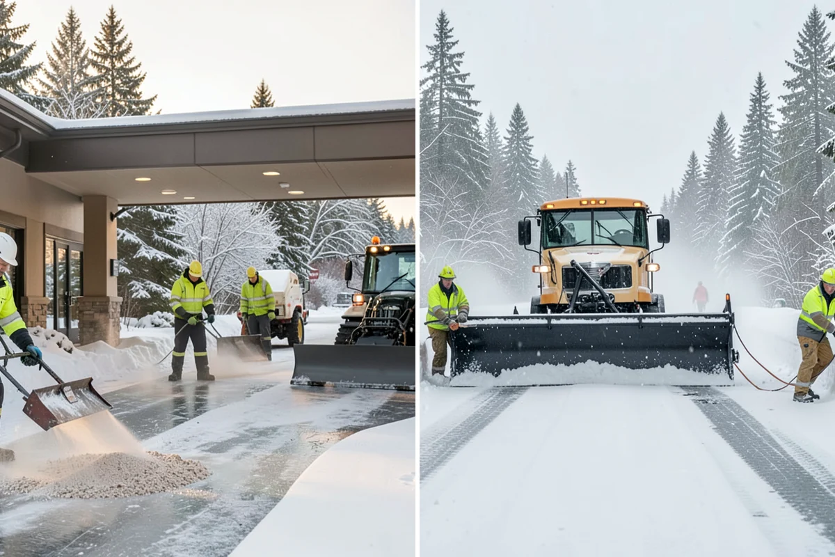 Powder Snow Removal in Shoreline, King County, WA - Confirm snow is dry powder and check wind direction on site