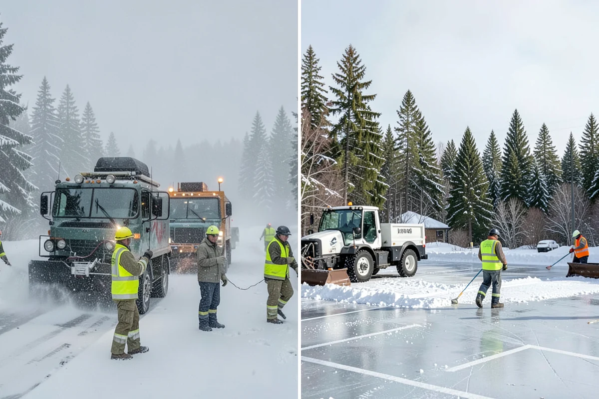 Powder Snow Removal in Snoqualmie, King County, WA - Confirm snow is dry powder and check wind direction on site