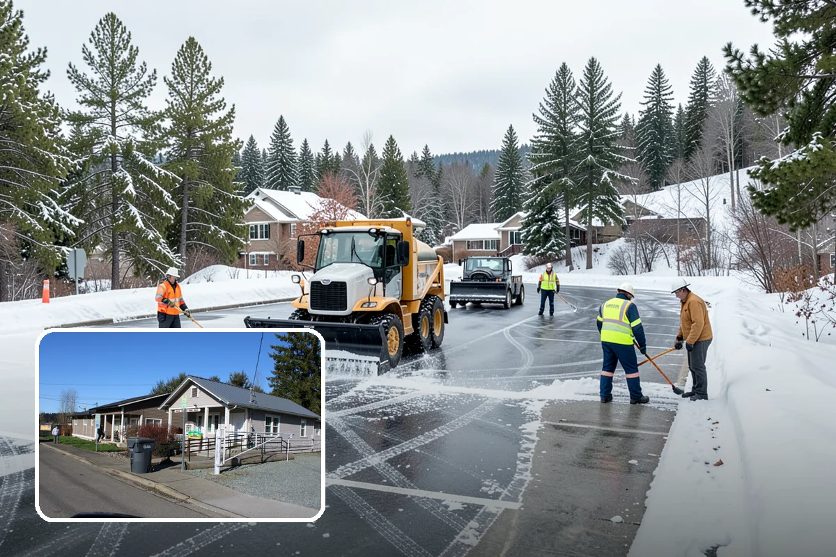 Powder Snow Removal in South Prairie, Pierce County, WA - Efficient clearing of light snow before drifting undoes the work
