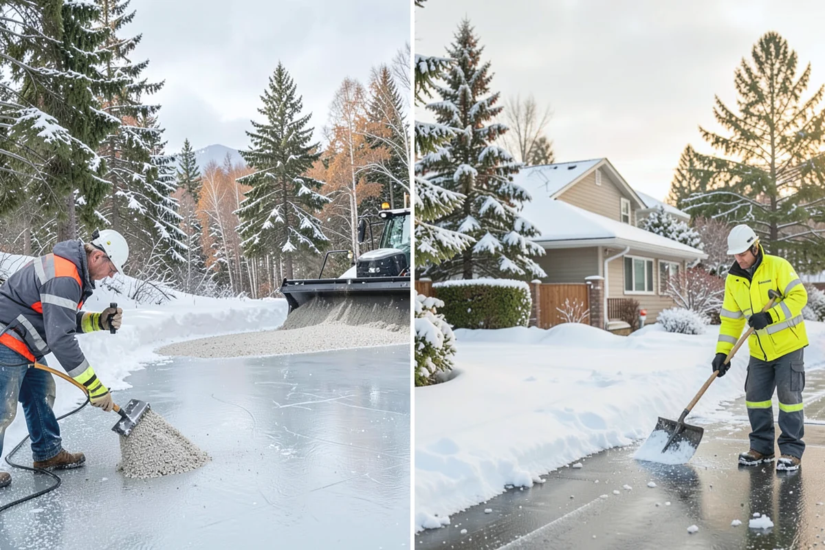 Powder Snow Removal in South Prairie, Pierce County, WA - Confirm snow is dry powder and check wind direction on site