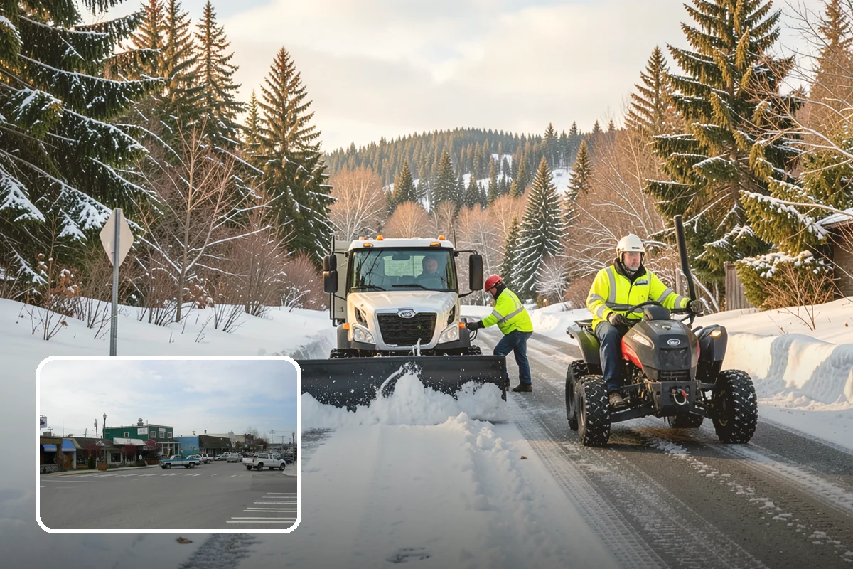 Powder Snow Removal in Stanwood, Snohomish County, WA - Efficient clearing of light snow before drifting undoes the work