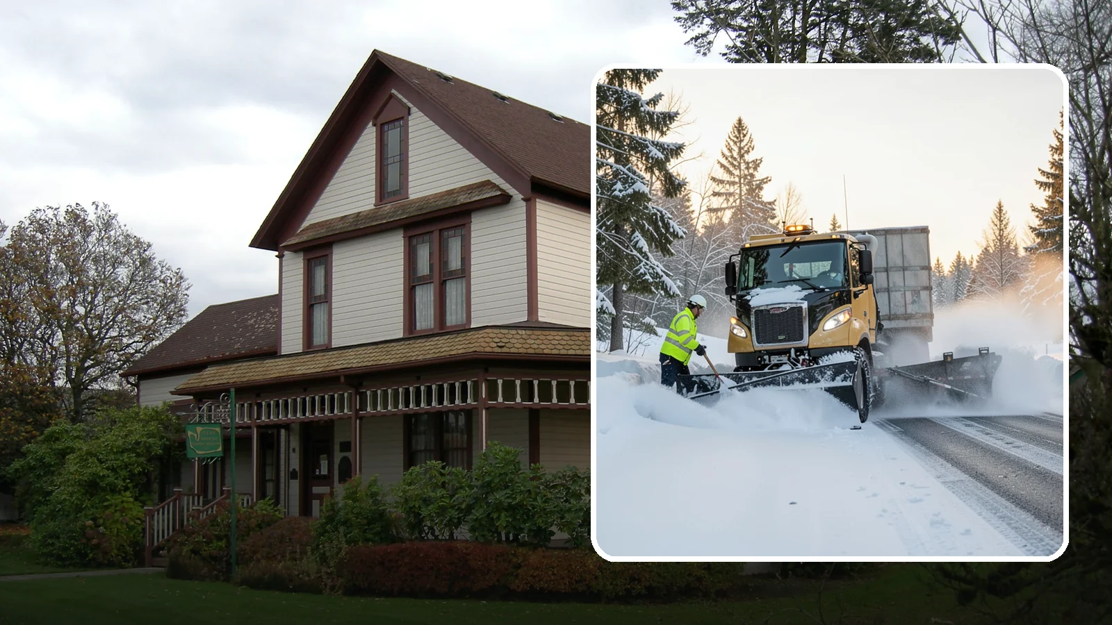 Powder Snow Removal in Sumner, Pierce County, WA - On the rare cold, dry spells that bring true powder to the lowlands, we clear it fast before winds redrift it.
