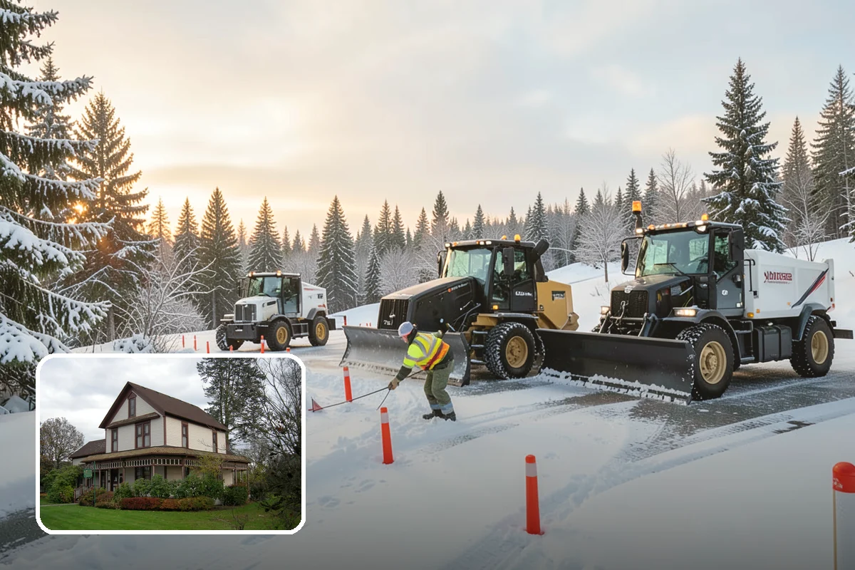 Powder Snow Removal in Sumner, Pierce County, WA - Efficient clearing of light snow before drifting undoes the work