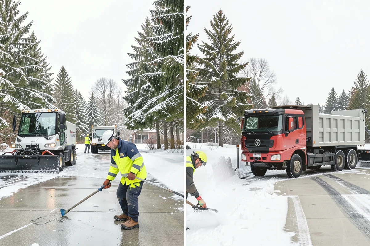 Powder Snow Removal in Tacoma, Pierce County, WA - Confirm snow is dry powder and check wind direction on site
