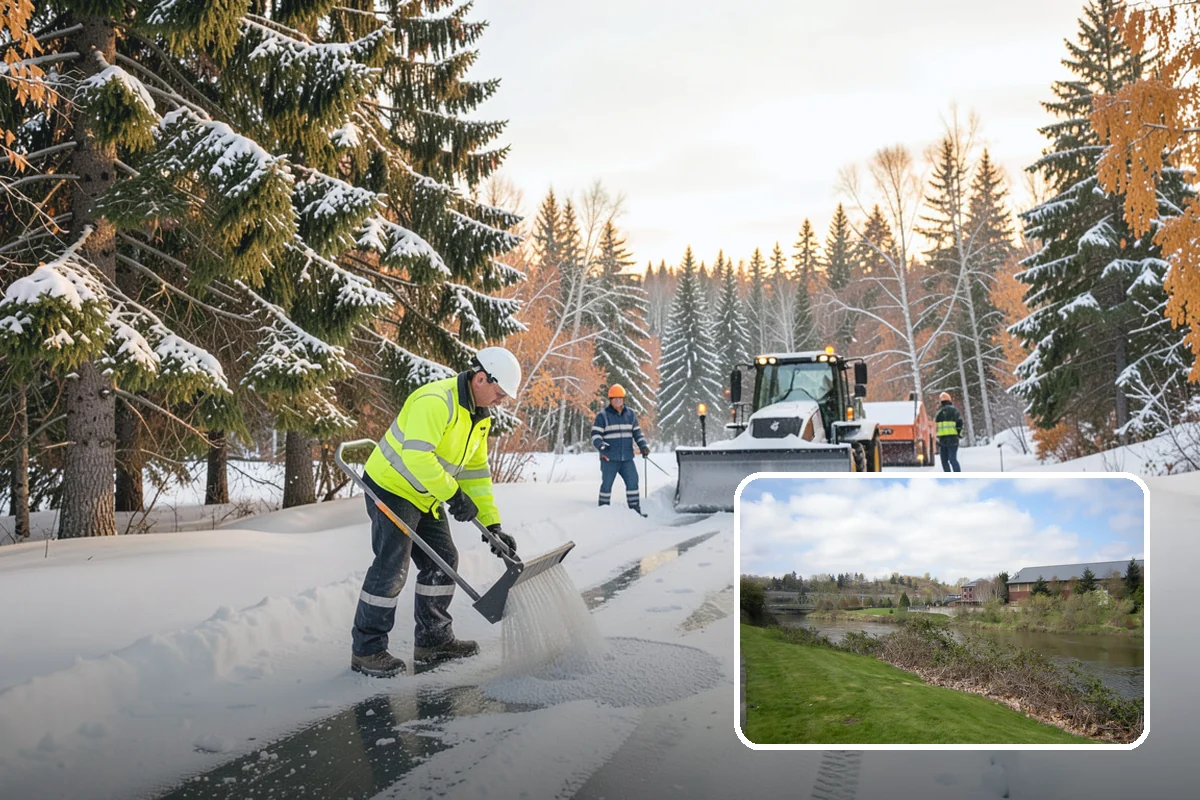 Powder Snow Removal in Tukwila, King County, WA - Efficient clearing of light snow before drifting undoes the work