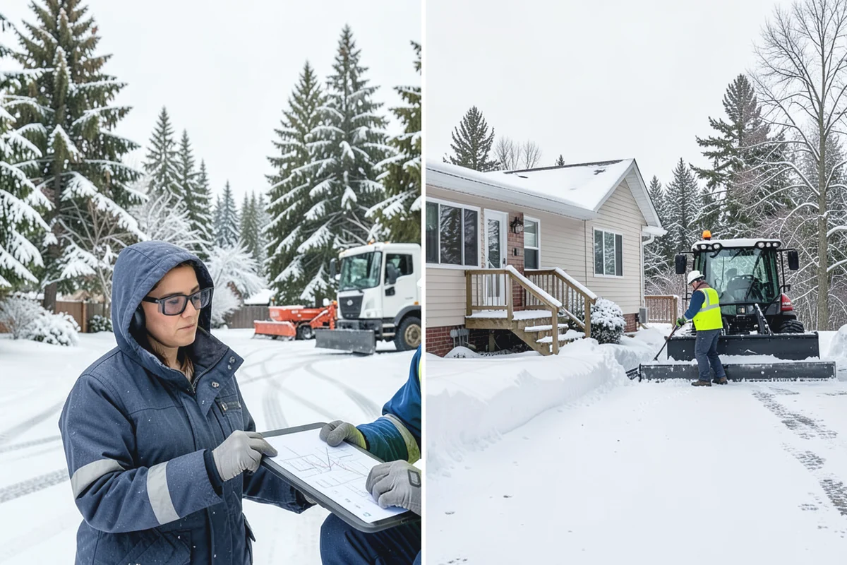 Powder Snow Removal in Wilkeson, Pierce County, WA - Confirm snow is dry powder and check wind direction on site