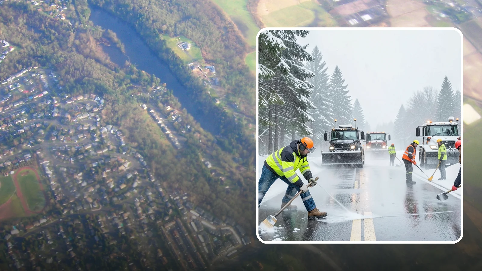 Pre-Storm Treatment in Algona, King County, WA - Proactive anti-icing applied before snow arrives so accumulation never bonds to your pavement.