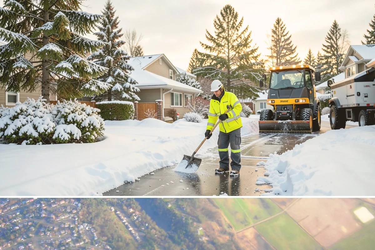 Pre-Storm Treatment in Algona, King County, WA - Pretreatment is applied in the hours before any forecast snow, most often during December and January cold snaps.