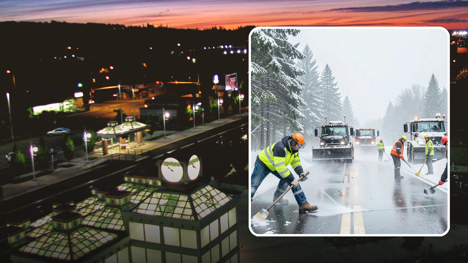 Pre-Storm Treatment in Auburn, King County, WA - Proactive anti-icing applied before snow arrives so accumulation never bonds to your pavement.