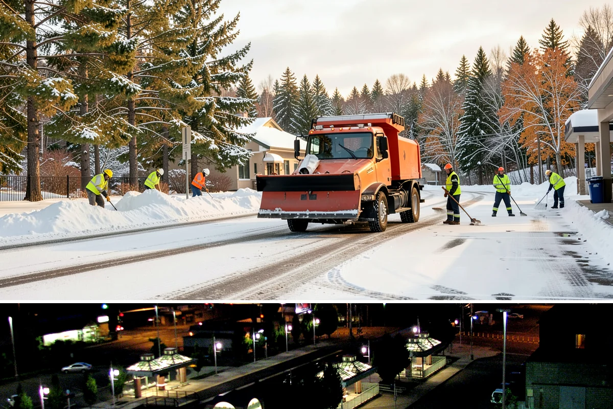 Pre-Storm Treatment in Auburn, King County, WA - Pretreatment is applied in the hours before any forecast snow, most often during December and January cold snaps.