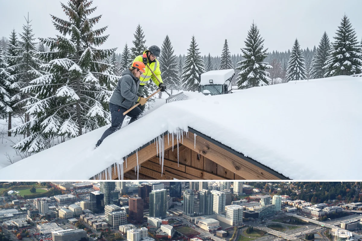 Pre-Storm Treatment in Bellevue, King County, WA - Pretreatment is applied in the hours before any forecast snow, most often during December and January cold snaps.