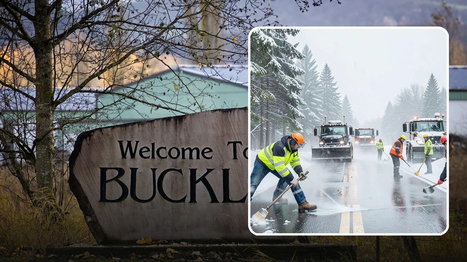 Pre-Storm Treatment in Buckley, Pierce County, WA - Proactive anti-icing applied before snow arrives so accumulation never bonds to your pavement.
