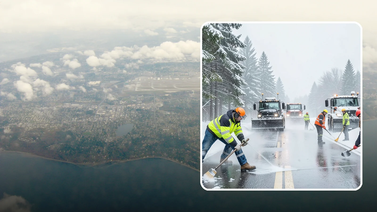 Pre-Storm Treatment in Burien, King County, WA - Proactive anti-icing applied before snow arrives so accumulation never bonds to your pavement.