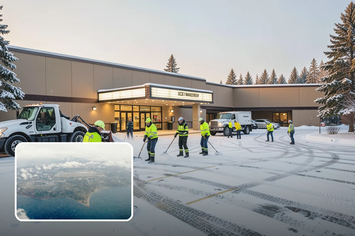 Pre-Storm Treatment in Burien, King County, WA - Prevents snow and ice from bonding to pavement
