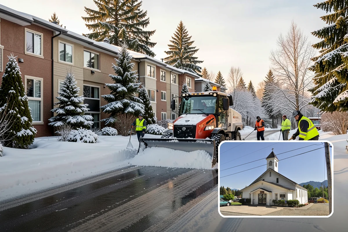 Pre-Storm Treatment in Concrete, Skagit County, WA - Prevents snow and ice from bonding to pavement