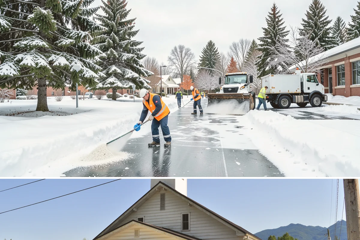 Pre-Storm Treatment in Concrete, Skagit County, WA - Pretreatment is applied in the hours before any forecast snow, most often during December and January cold snaps.