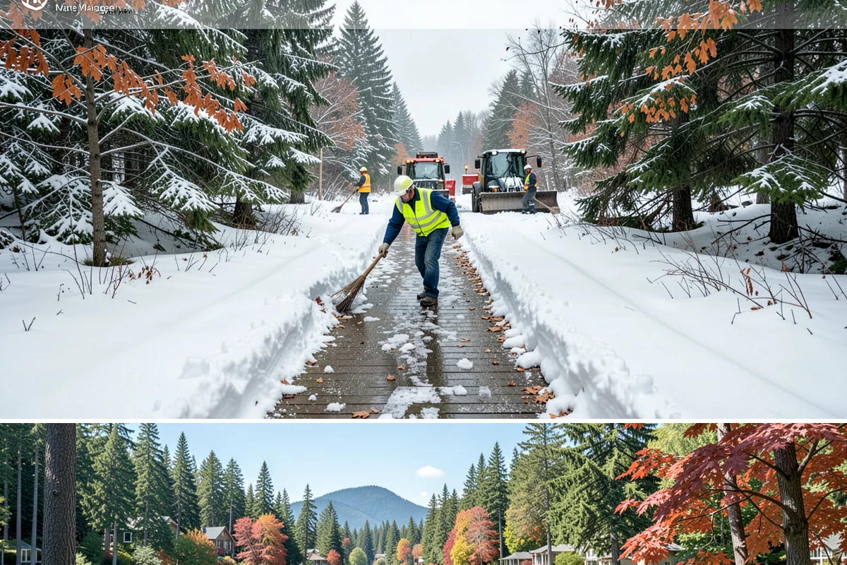 Pre-Storm Treatment in Covington, King County, WA - Pretreatment is applied in the hours before any forecast snow, most often during December and January cold snaps.
