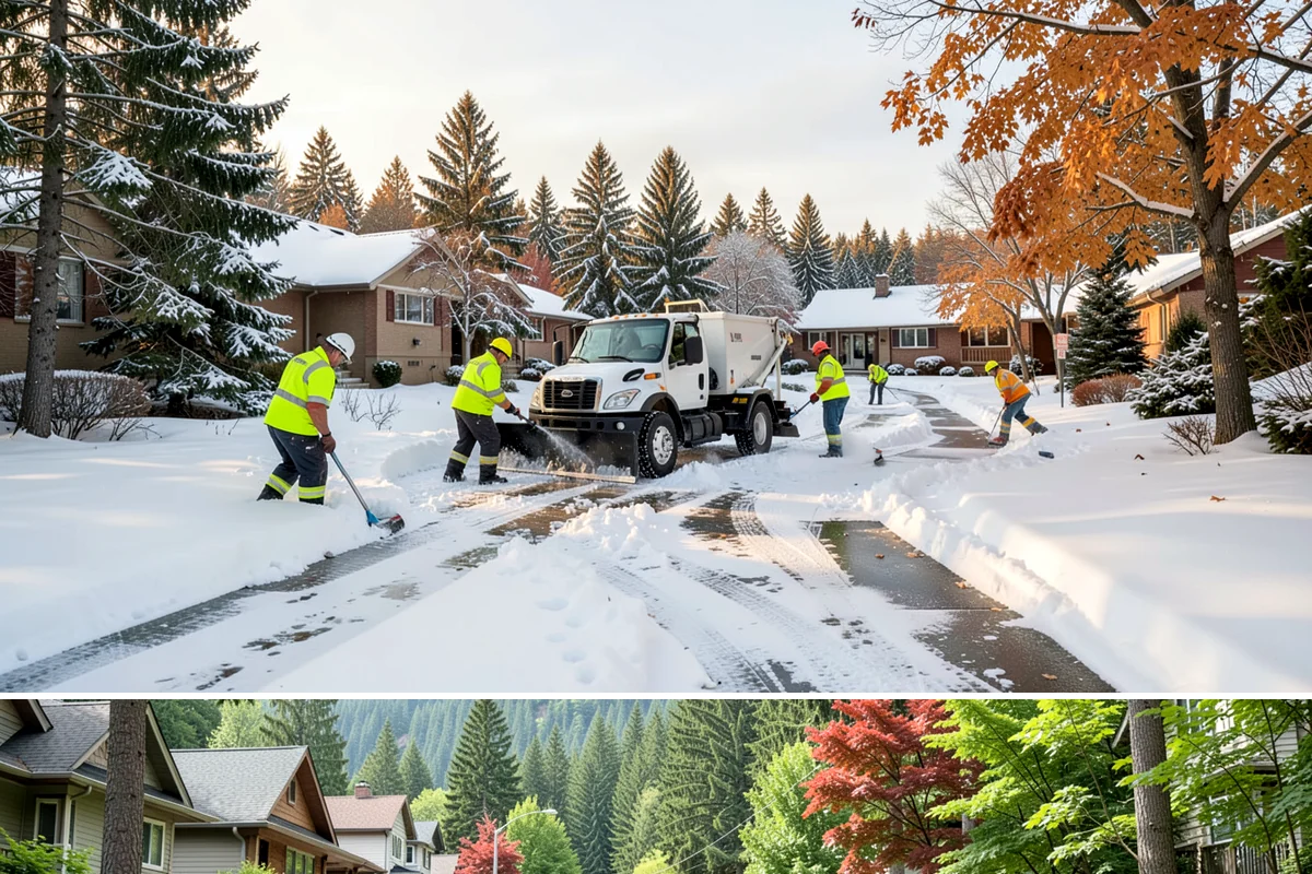 Pre-Storm Treatment in Darrington, Snohomish County, WA - Pretreatment is applied in the hours before any forecast snow, most often during December and January cold snaps.