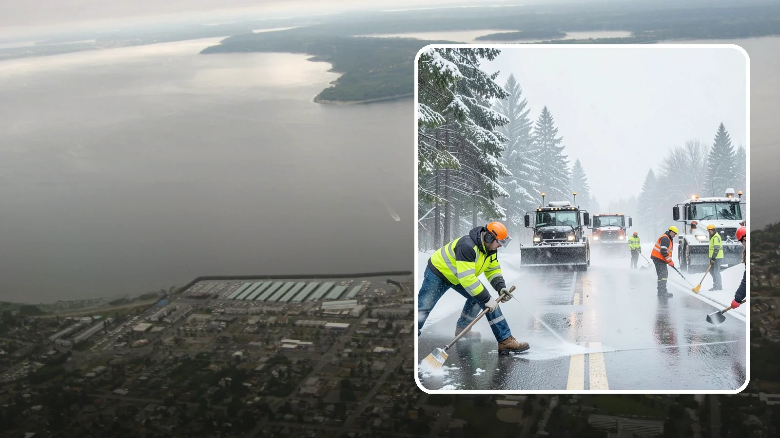 Pre-Storm Treatment in Des Moines, King County, WA - Proactive anti-icing applied before snow arrives so accumulation never bonds to your pavement.