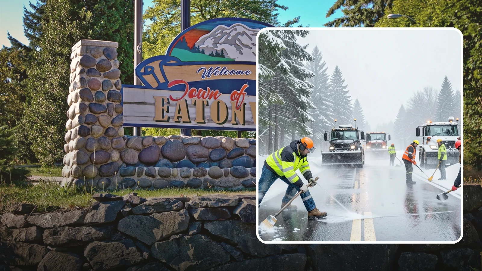 Pre-Storm Treatment in Eatonville, Pierce County, WA - Proactive anti-icing applied before snow arrives so accumulation never bonds to your pavement.