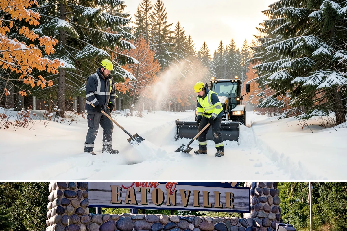 Pre-Storm Treatment in Eatonville, Pierce County, WA - Pretreatment is applied in the hours before any forecast snow, most often during December and January cold snaps.