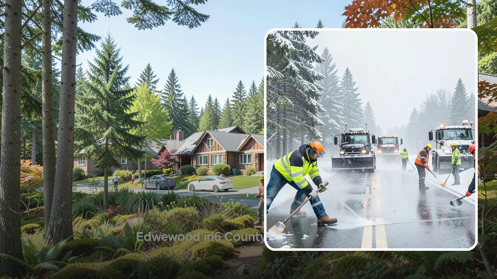 Pre-Storm Treatment in Edgewood, Pierce County, WA - Proactive anti-icing applied before snow arrives so accumulation never bonds to your pavement.
