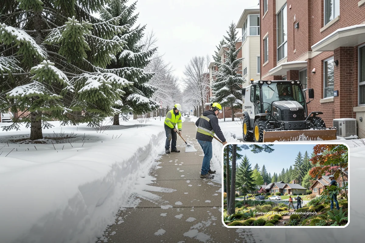 Pre-Storm Treatment in Edgewood, Pierce County, WA - Prevents snow and ice from bonding to pavement