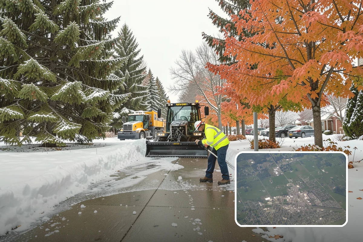Pre-Storm Treatment in Enumclaw, King County, WA - Prevents snow and ice from bonding to pavement