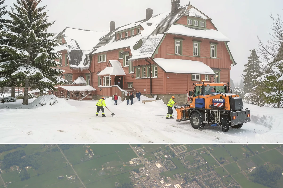 Pre-Storm Treatment in Enumclaw, King County, WA - Pretreatment is applied in the hours before any forecast snow, most often during December and January cold snaps.