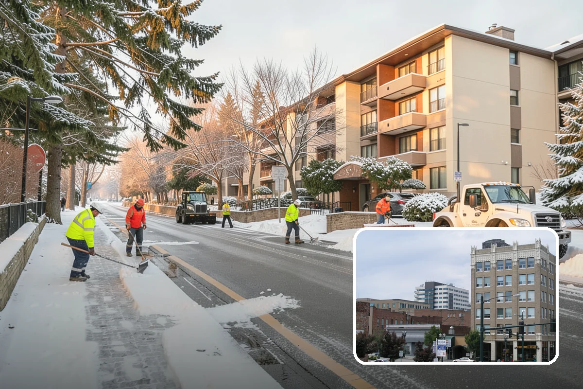 Pre-Storm Treatment in Everett, Snohomish County, WA - Prevents snow and ice from bonding to pavement