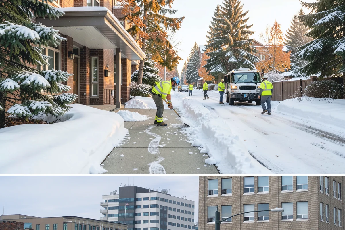 Pre-Storm Treatment in Everett, Snohomish County, WA - Pretreatment is applied in the hours before any forecast snow, most often during December and January cold snaps.
