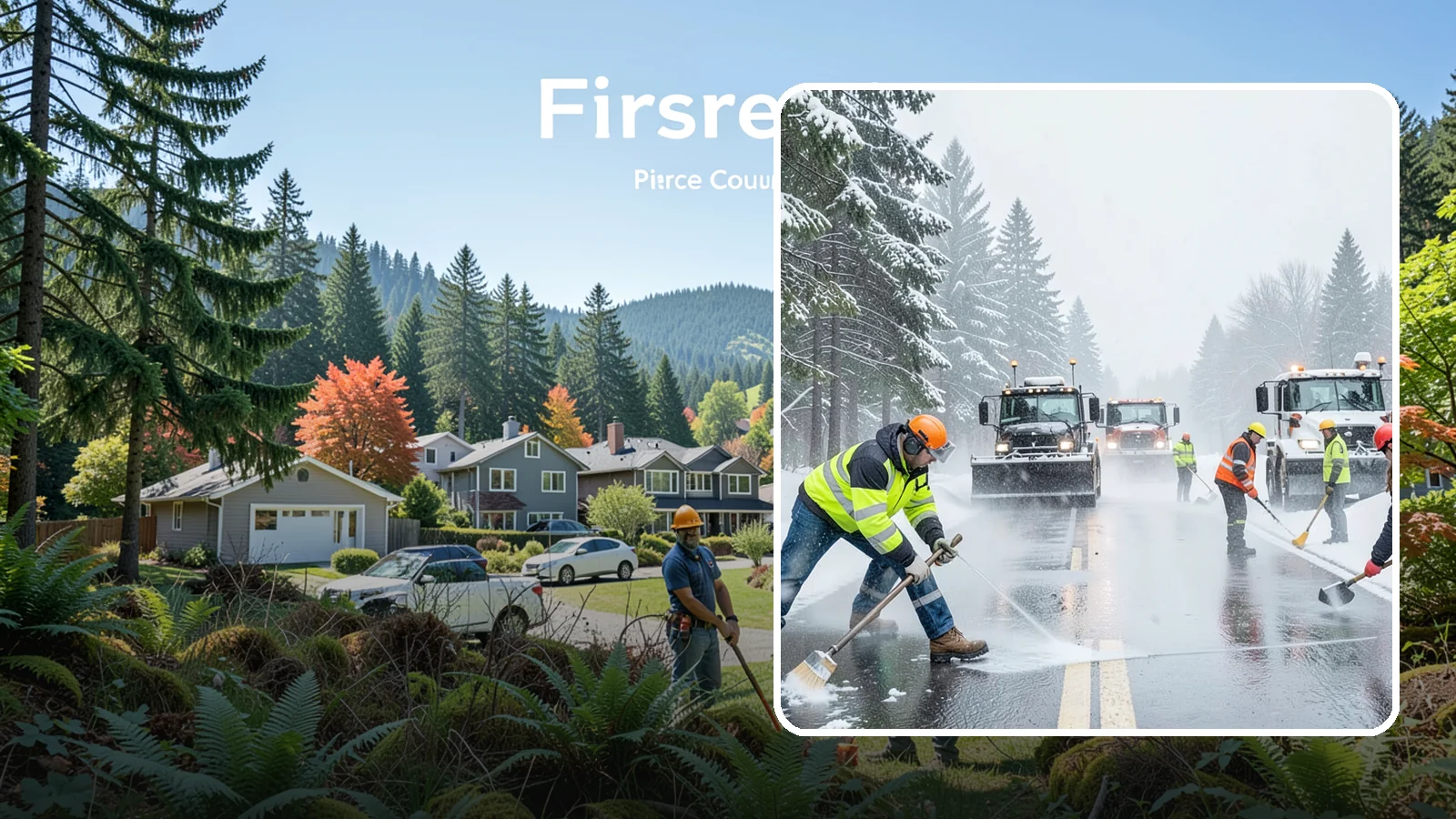 Pre-Storm Treatment in Fircrest, Pierce County, WA - Proactive anti-icing applied before snow arrives so accumulation never bonds to your pavement.