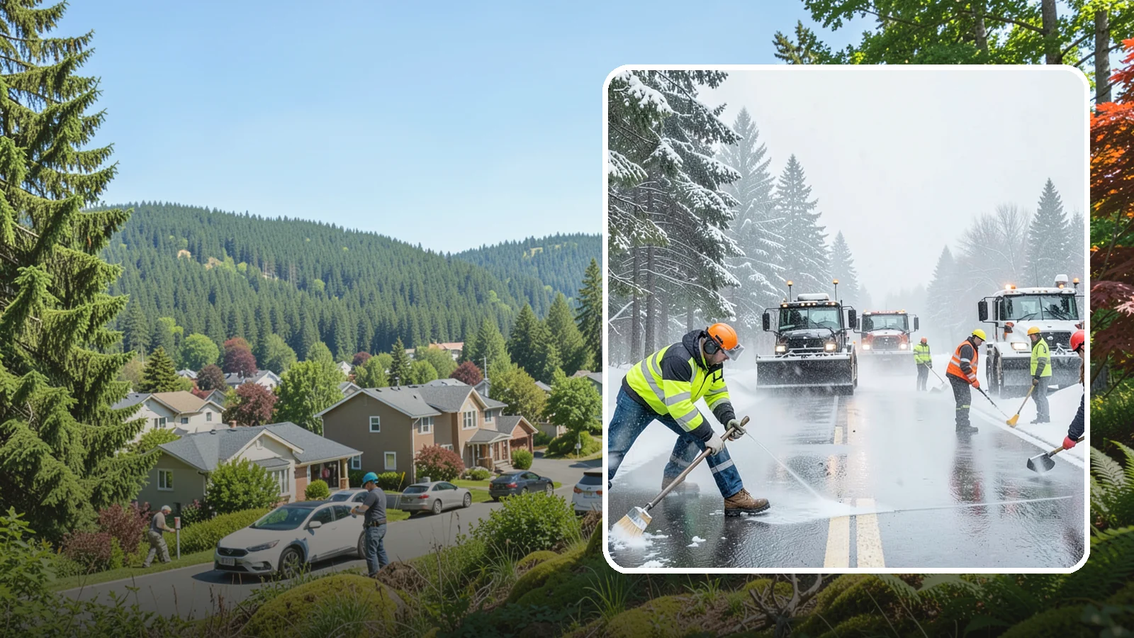 Pre-Storm Treatment in Index, Snohomish County, WA - Proactive anti-icing applied before snow arrives so accumulation never bonds to your pavement.