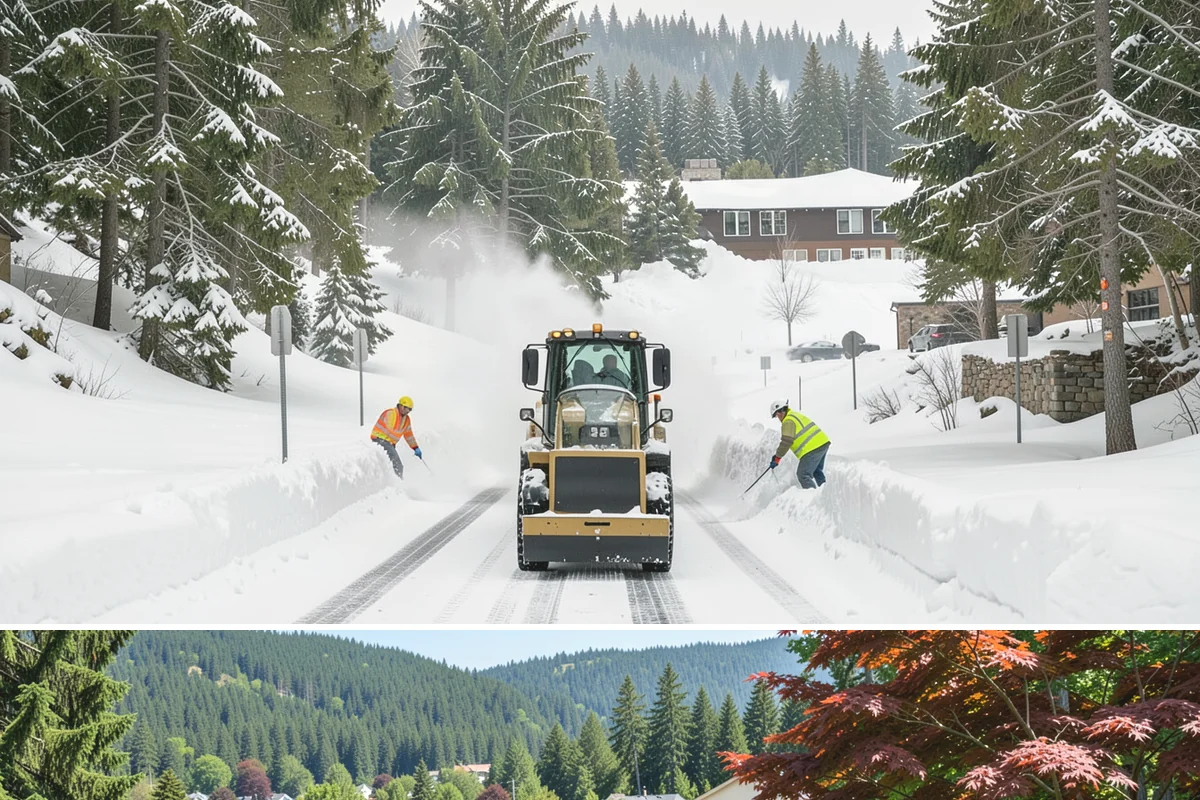 Pre-Storm Treatment in Index, Snohomish County, WA - Pretreatment is applied in the hours before any forecast snow, most often during December and January cold snaps.