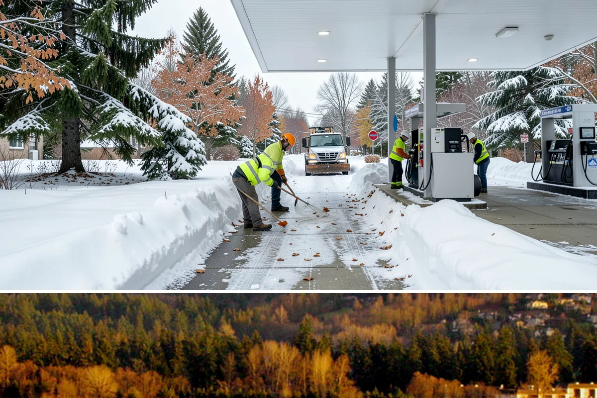Pre-Storm Treatment in Kenmore, King County, WA - Pretreatment is applied in the hours before any forecast snow, most often during December and January cold snaps.