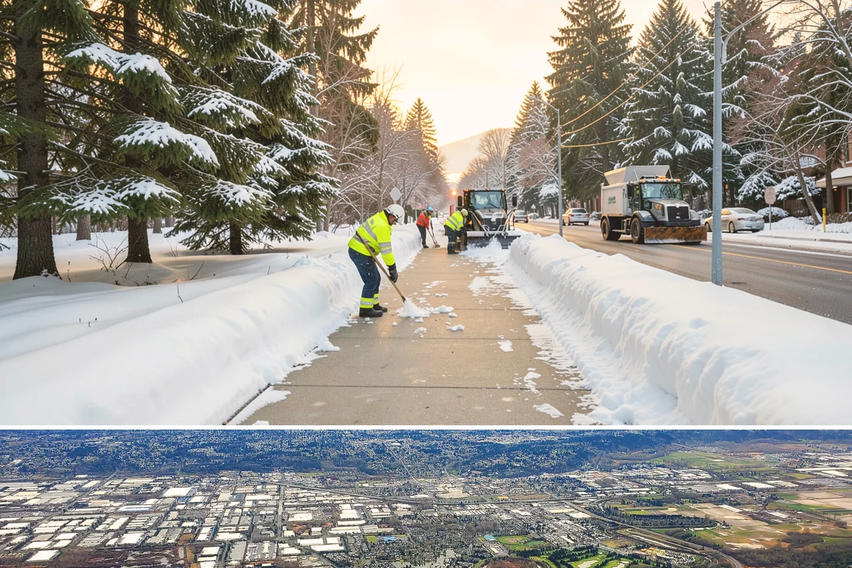 Pre-Storm Treatment in Kent, King County, WA - Pretreatment is applied in the hours before any forecast snow, most often during December and January cold snaps.