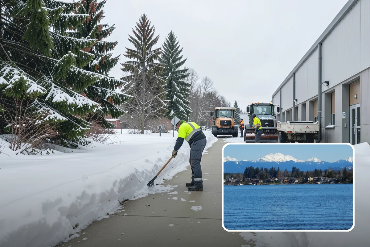 Pre-Storm Treatment in Lake Stevens, Snohomish County, WA - Prevents snow and ice from bonding to pavement
