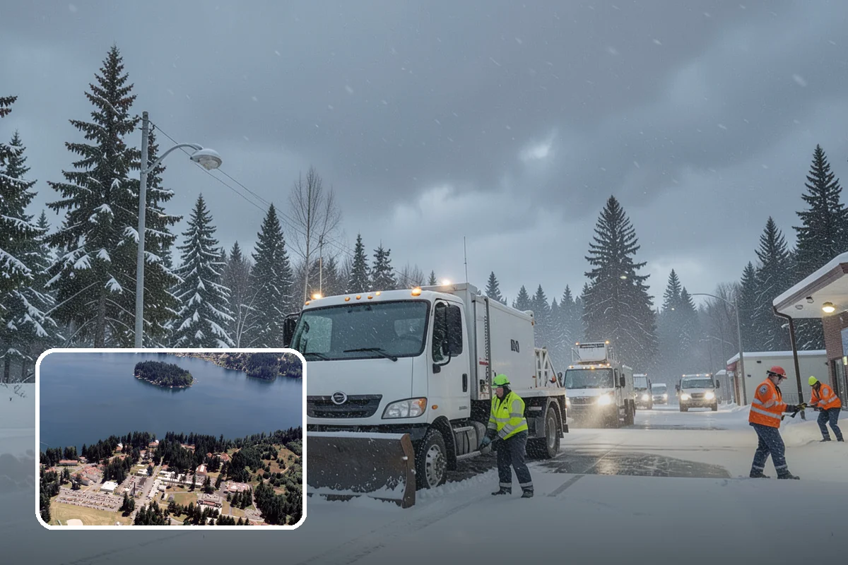 Pre-Storm Treatment in Lakewood, Pierce County, WA - Prevents snow and ice from bonding to pavement