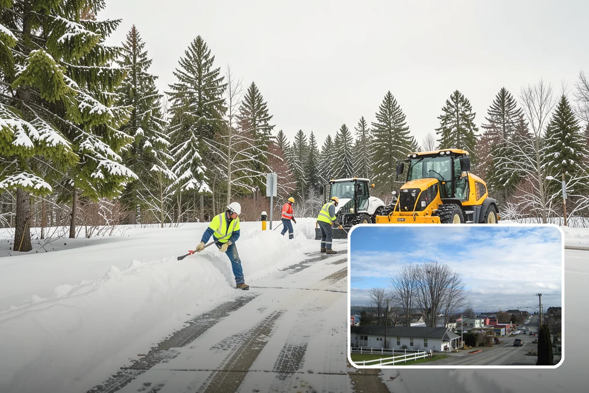 Pre-Storm Treatment in Langley, Island County, WA - Prevents snow and ice from bonding to pavement