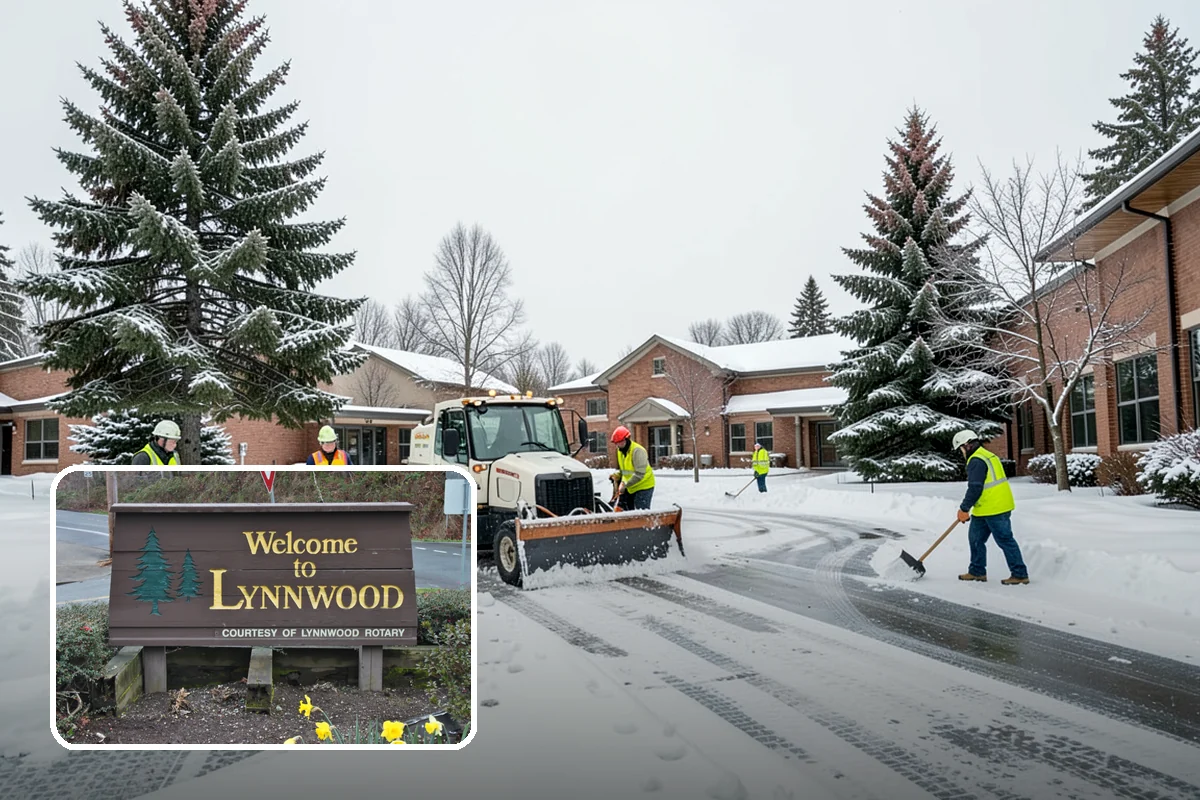 Pre-Storm Treatment in Lynnwood, Snohomish County, WA - Prevents snow and ice from bonding to pavement