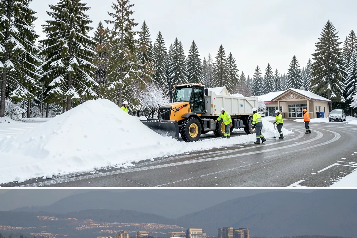 Pre-Storm Treatment in Medina, King County, WA - Pretreatment is applied in the hours before any forecast snow, most often during December and January cold snaps.