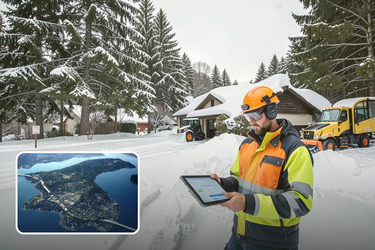 Pre-Storm Treatment in Mercer Island, King County, WA - Prevents snow and ice from bonding to pavement