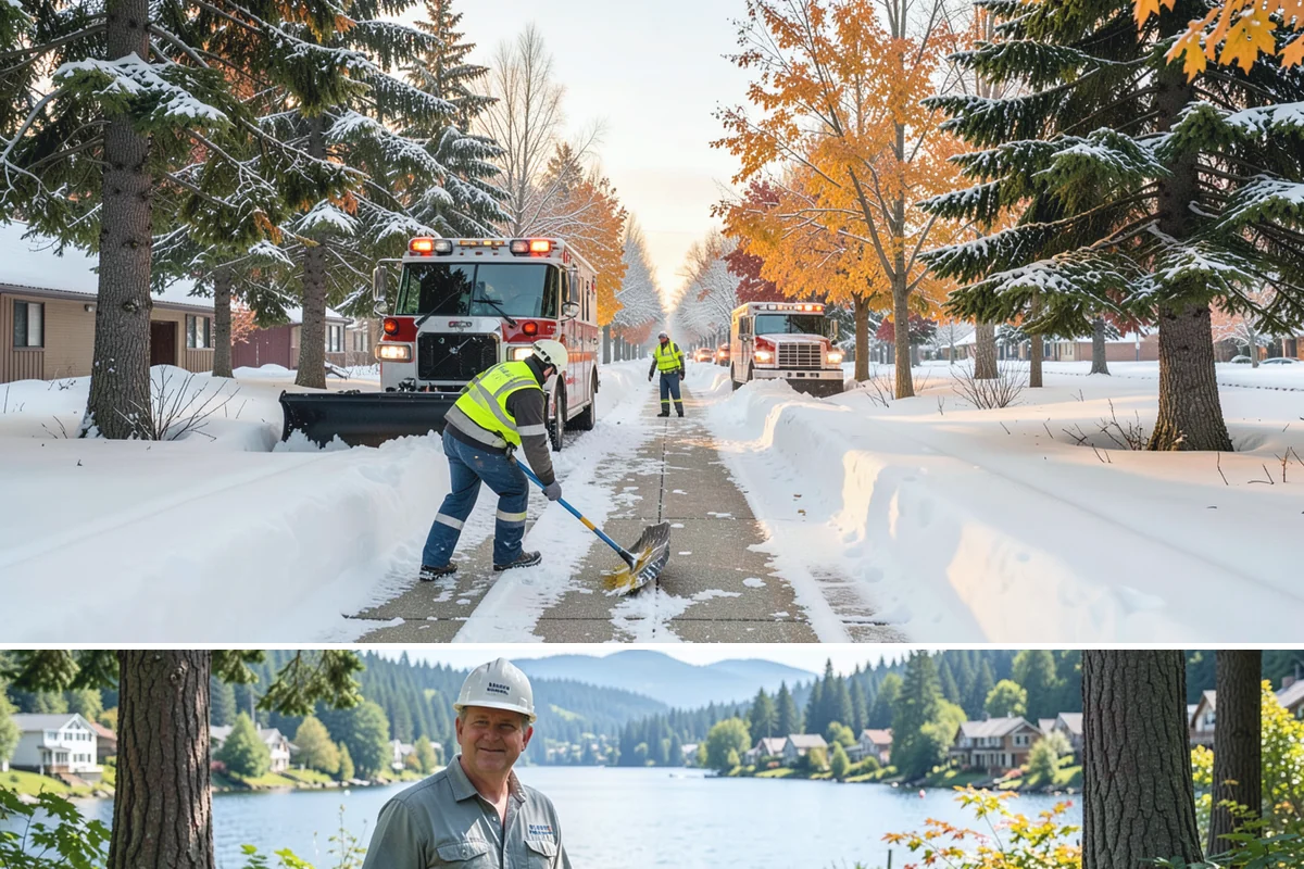 Pre-Storm Treatment in Milton, King County, WA - Pretreatment is applied in the hours before any forecast snow, most often during December and January cold snaps.