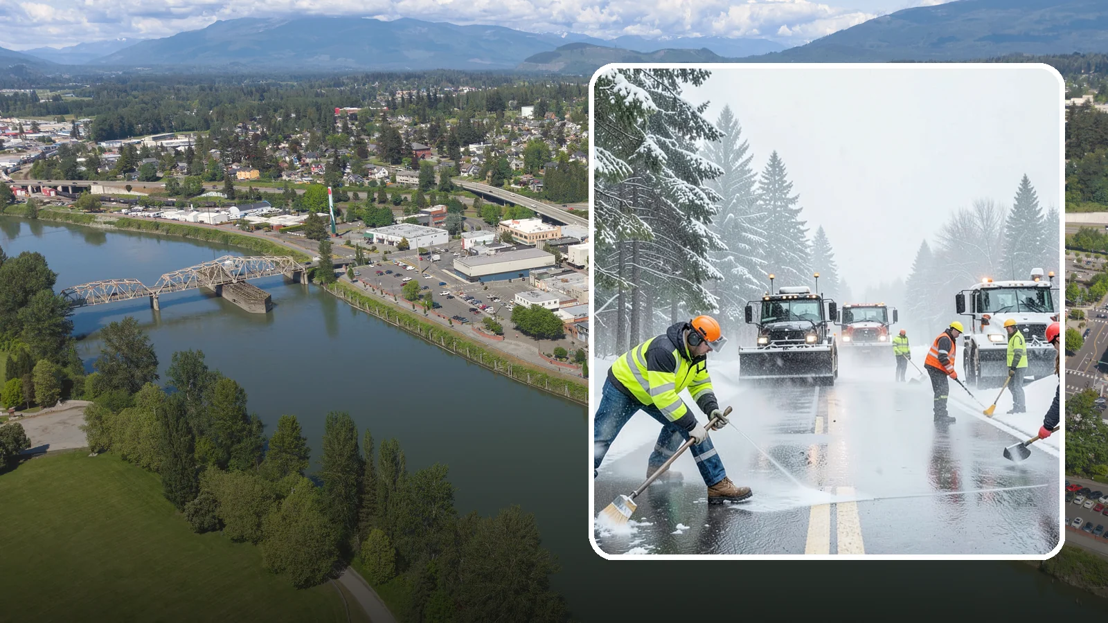 Pre-Storm Treatment in Mount Vernon, Skagit County, WA - Proactive anti-icing applied before snow arrives so accumulation never bonds to your pavement.